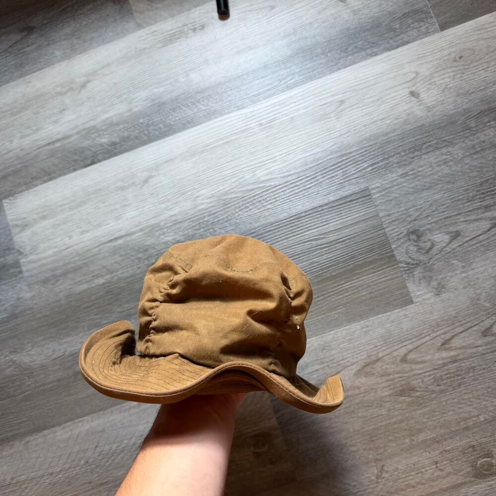 Barbour Men's Tan and Brown Hat